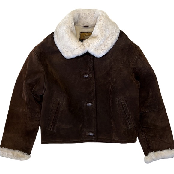 Express Compagnie Internationale Jackets & Blazers - Express Compagnie Internationale brown suede jacket Vintage 90’s Sz L